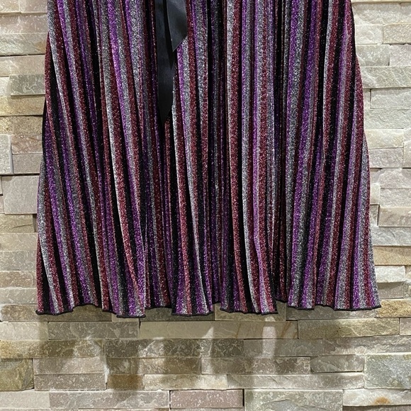 AVA & Yelly Shimmer Stripe Shift Dress Size 16 - Picture 8 of 14